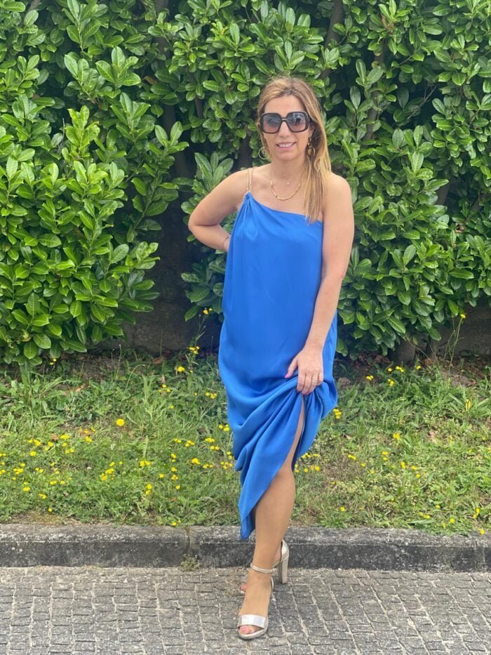 VESTIDO MIDI ASSIMÉTRICO - Image 3
