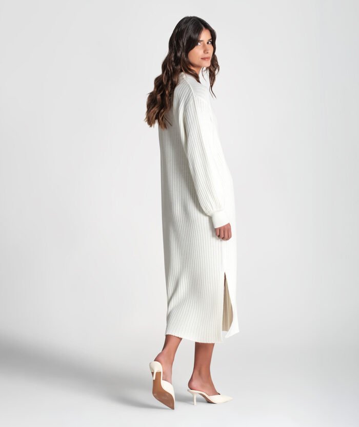 VESTIDO COMPRIDO CANELADO - Image 3