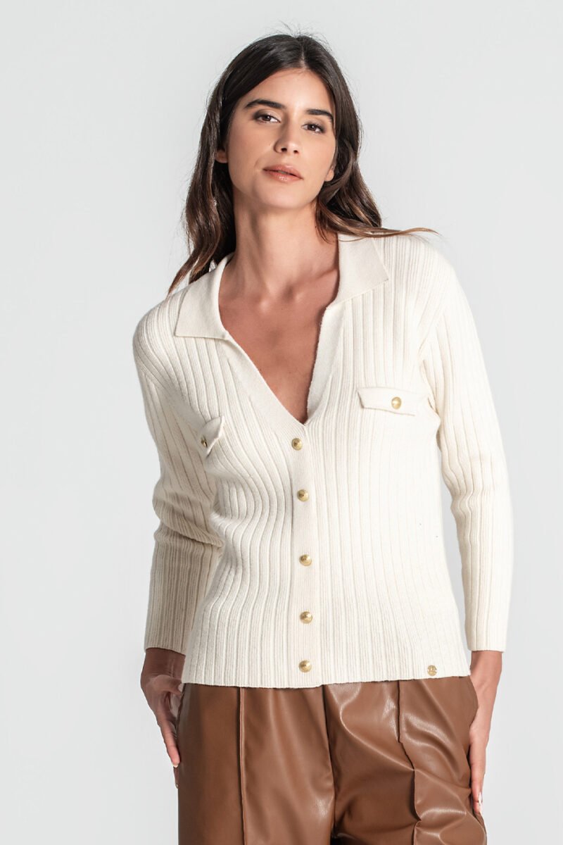 CAMISOLA COM BOTÕES DOURADOS