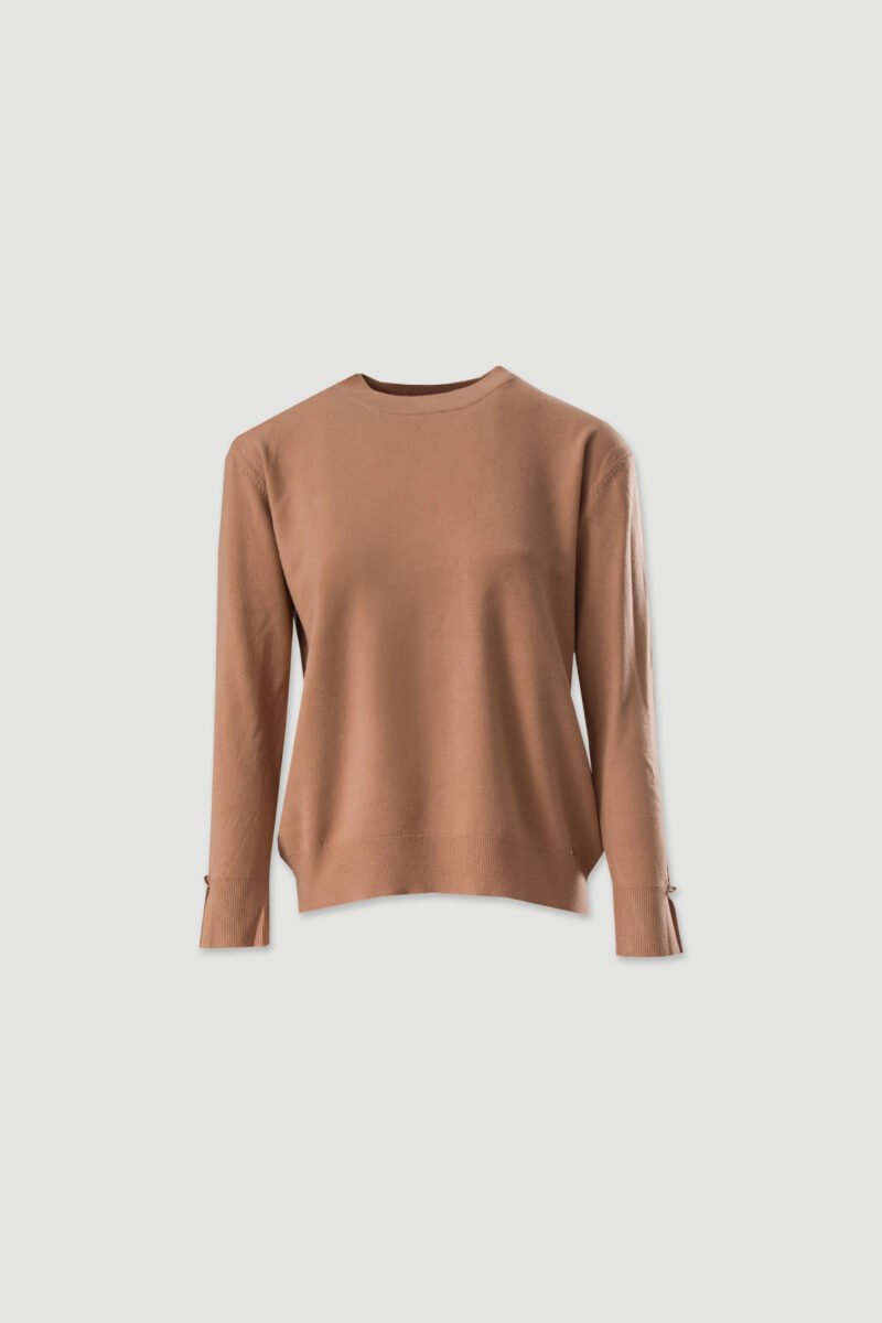 CAMISOLA DE MALHA COM DETALHE NA MANGA