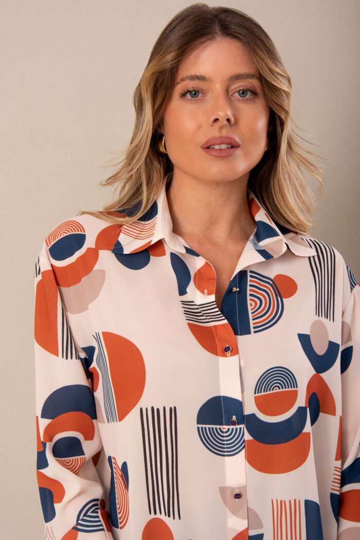 BLUSA COM ESTAMPADO GEOMÉTRICO - Image 2