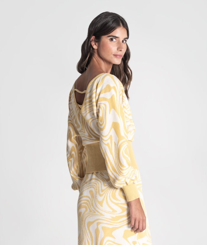 CAMISOLA DE MALHA COM PADRÃO - Image 4