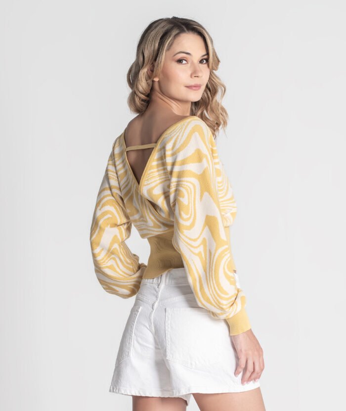 CAMISOLA DE MALHA COM PADRÃO - Image 2