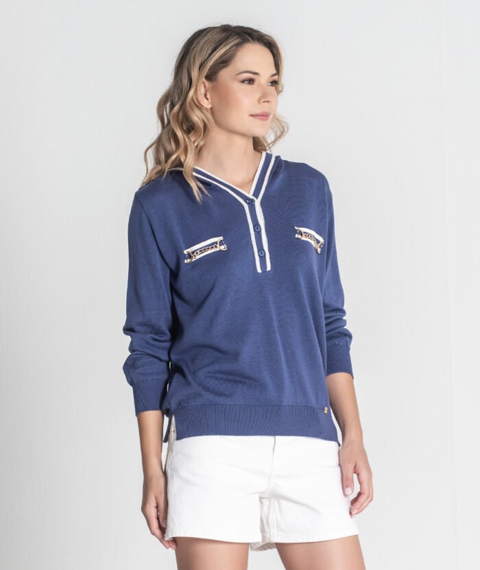 CAMISOLA DE MALHA COM CAPUZ - Image 2