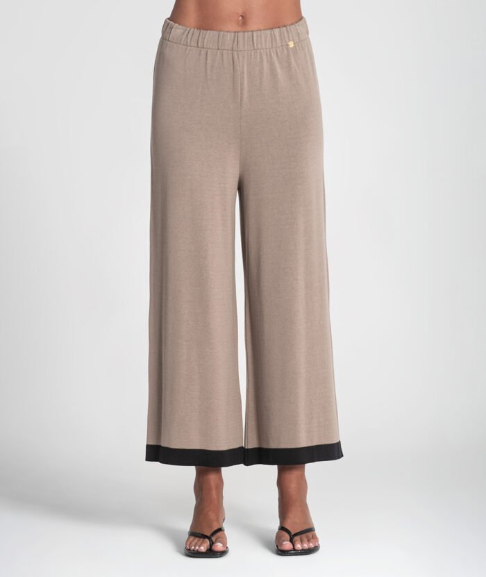 CALÇA DE MALHA COM CONTRASTE - Image 2