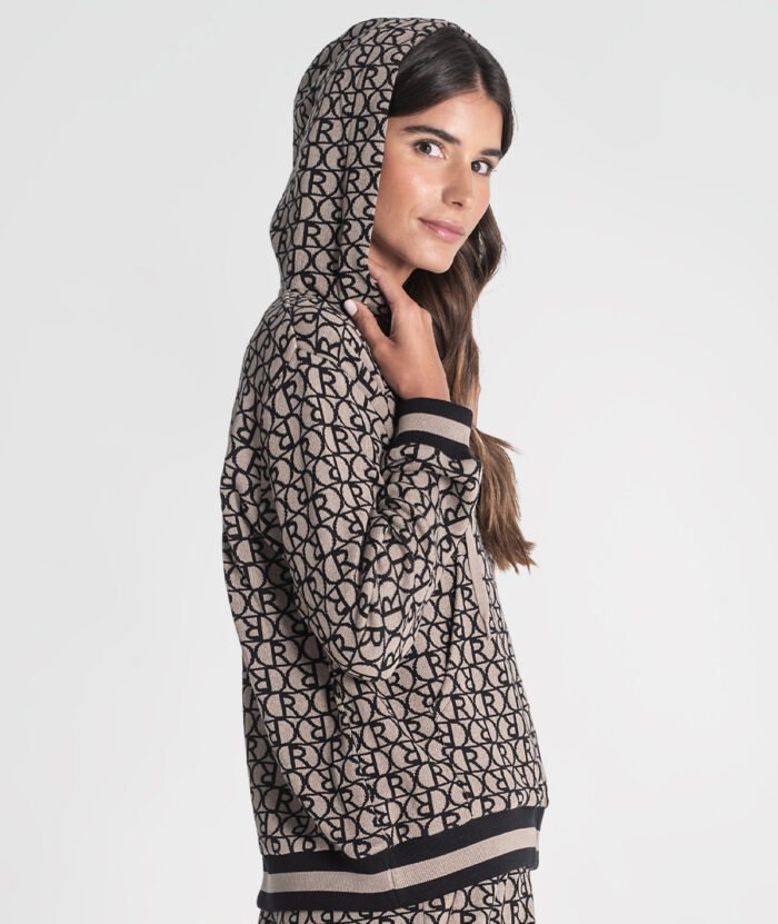 CARDIGAN JACQUARD COM CAPUZ - Image 2