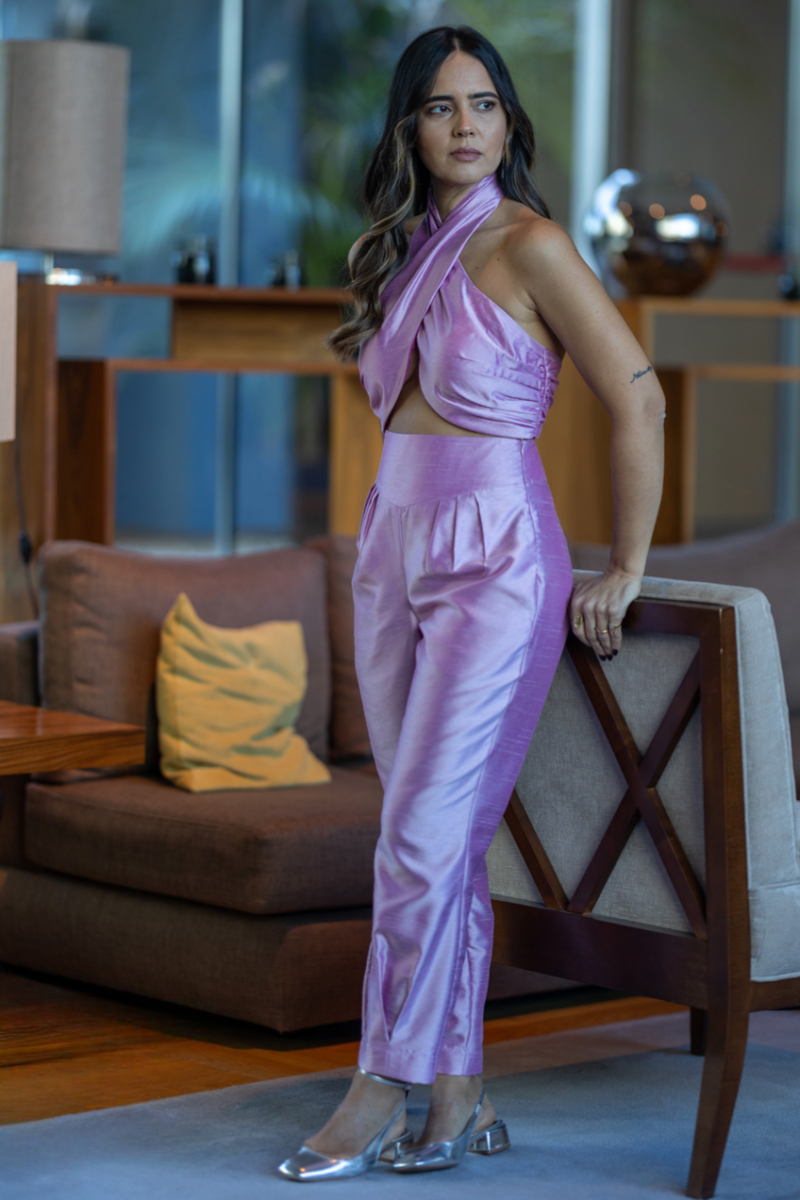 CALÇA DE CERIMÓNIA CINTA SUBIDA