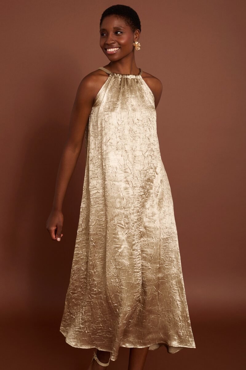 VESTIDO COMPRIDO ACETINADO