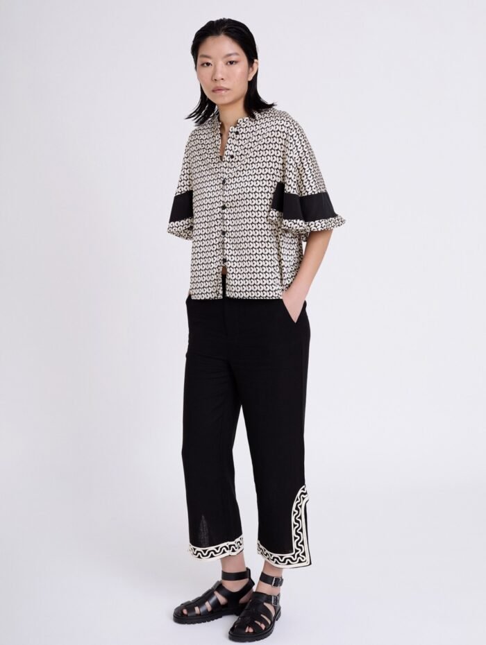 BLUSA ACETINADA COM ESTAMPADO - Image 5