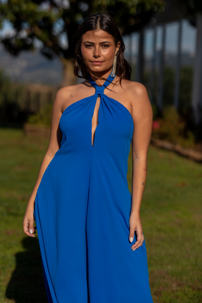 VESTIDO COMPRIDO FLUÍDO SEM COSTAS