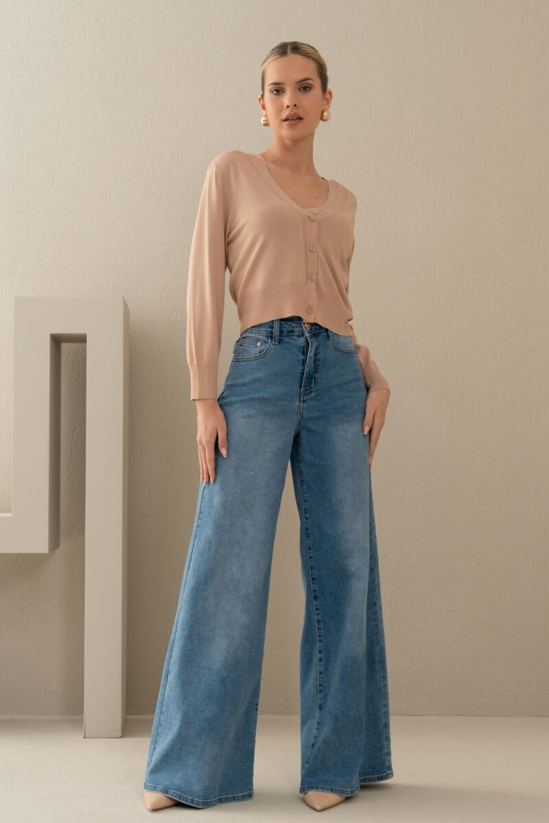 JEANS WIDE LEG CINTA SUBIDA