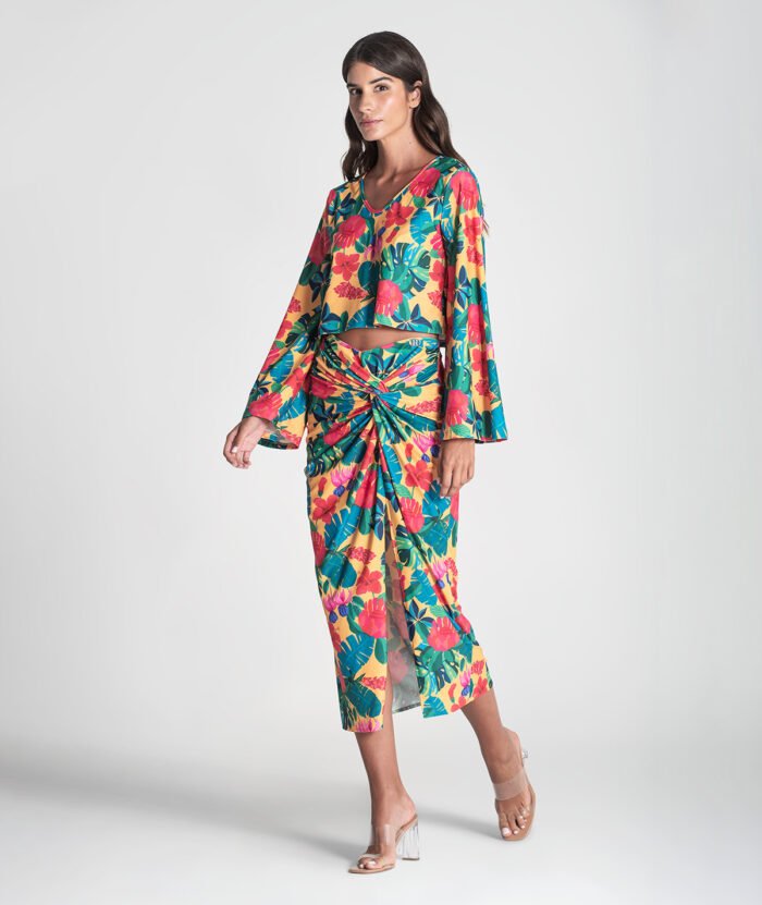 SAIA COM ESTAMPADO FLORAL - Image 2