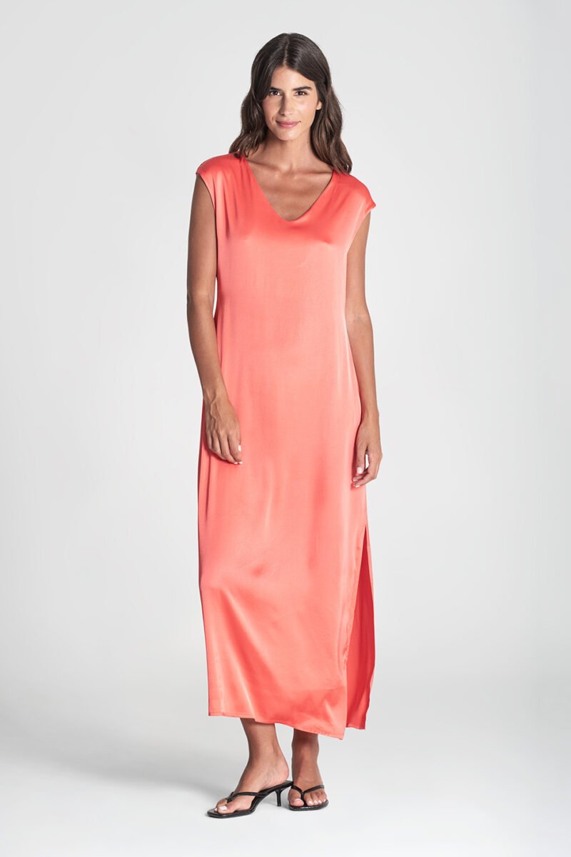 VESTIDO COMPRIDO ACETINADO