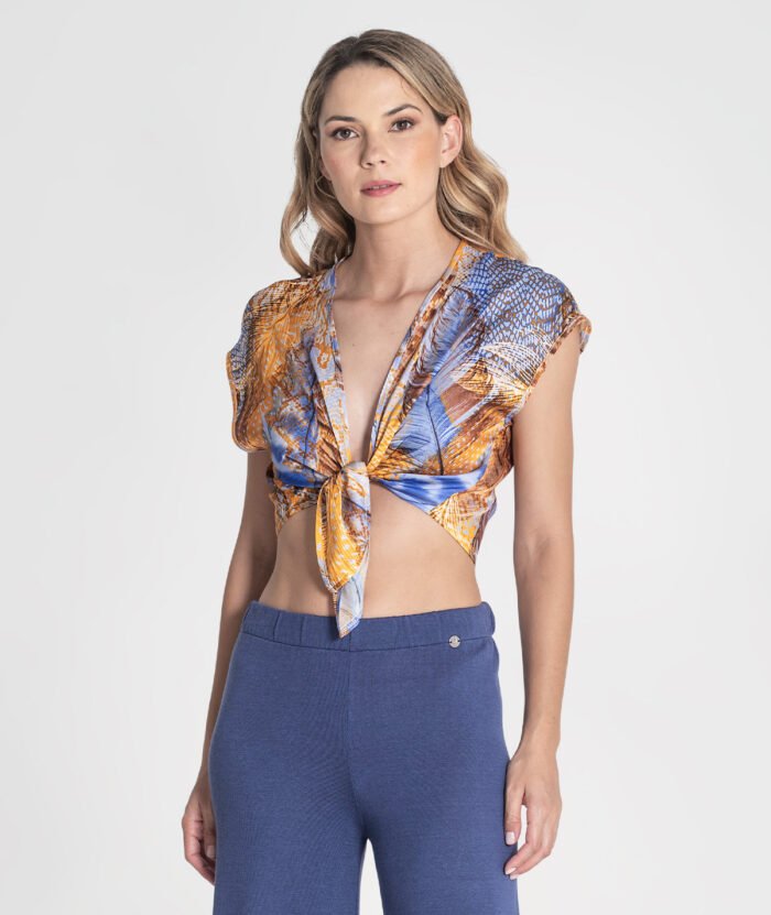 BLUSA COM ESTAMPADO FLORAL
