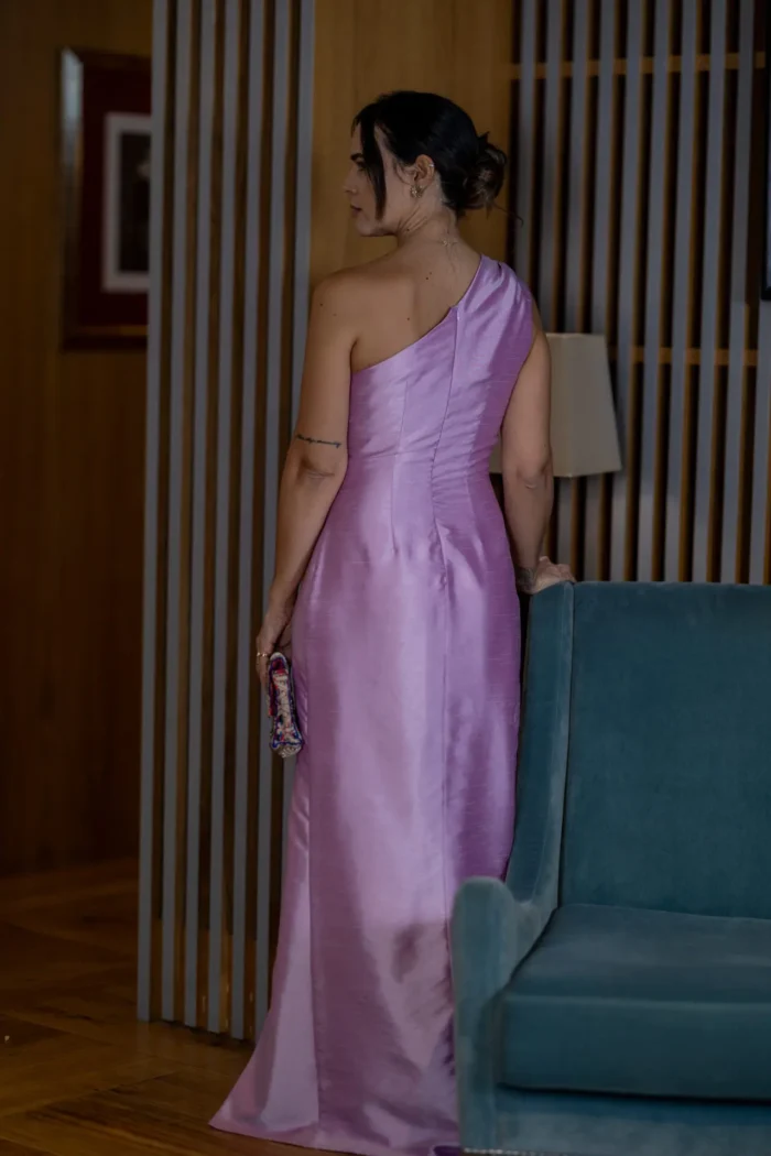 VESTIDO COMPRIDO COM RACHA - Image 5