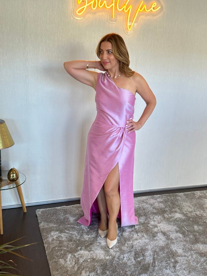 VESTIDO COMPRIDO COM RACHA - Image 3