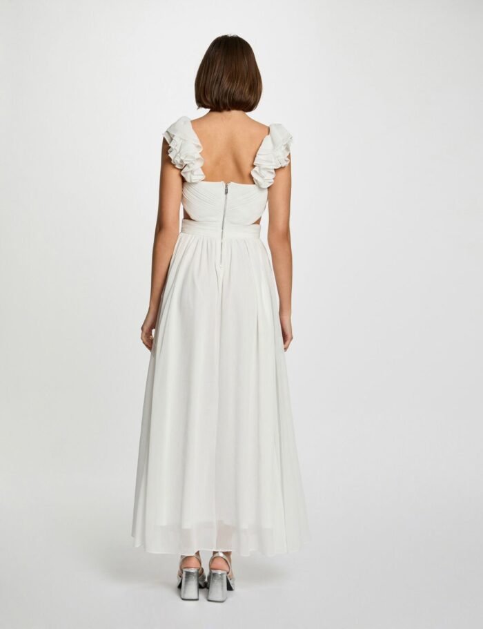 VESTIDO COMPRIDO COM FOLHOS - Image 4