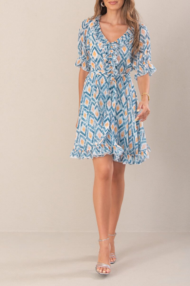 VESTIDO CURTO ESTAMPADO