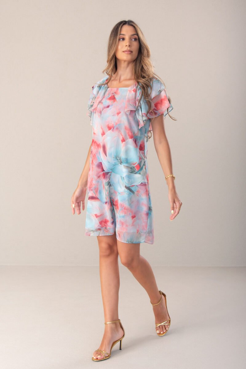 VESTIDO CURTO ESTAMPADO
